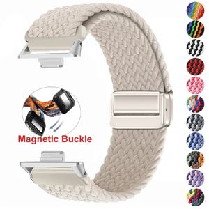 Xiaomi Redmi Watch 4 5 스트랩 조절 가능한 스포츠 교체 Correa 팔찌 Mi Band 9 8 Pro 용 자기 땋은 나일론 루프 밴드