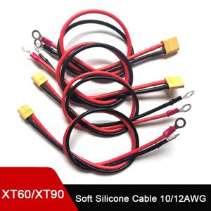 XT60 X90 to M8 O 링 아이렛 배터리 터미널 플러그 커넥터 케이블 10/12AWG 충전기 측 전원 RC 리포 배터리 FPV 레이싱용
