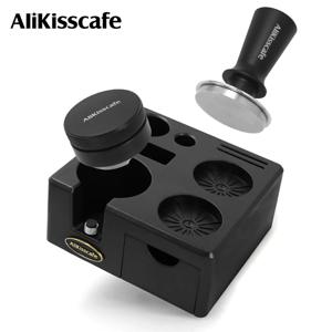 커피 탬핑 스테이션 51mm 54mm 58mm Portafialter 홀더 스탠드 매트 Delonghi Breville E61 에스프레소 액세서리 바리스타 도구