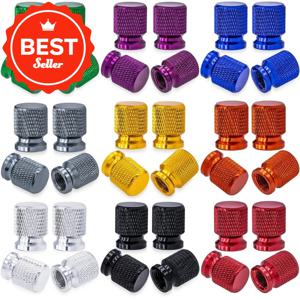 4pcs 12mm 메쉬 타이어 밸브 모자 강력한 씰링 성능 자전거 알루미늄 합금 오토바이 방진 자동차 휠 허브 액세서리