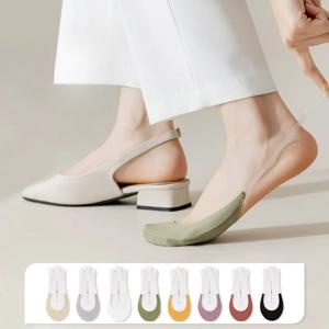 얼음 실크 양말 슬리퍼 여성 하이힐 신발 실리콘 미끄럼 방지 로우 컷 보트 양말 여성 원활한 여름 보이지 않는 쇼 양말