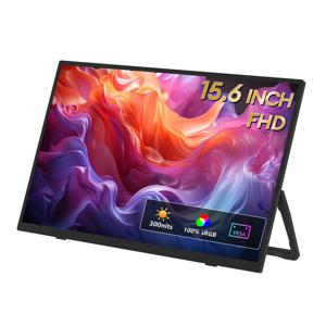 ZEUSLAP 15.6인치 FHD 100%sRGB 300니트 초슬림 백스탠드 디자인 휴대용 모니터 (휴대폰 게임 및 노트북용)