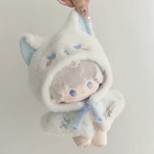 봉제 망토 10cm 면 인형 옷 드레스 귀여운 20cm 인형 옷 복장 파란색 정장 인형 의류 세트 인형 액세서리