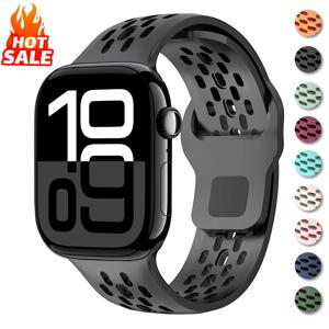 애플 워치 밴드용 실리콘 스트랩 46mm 45mm 44mm 42mm 41mm 40mm 38mm 스포츠 코레아 브레이슬릿 iWatch 시리즈 11 10 9 8 7 6 SE 5 4