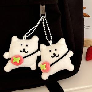 1/3 Pcs 귀여운 만화 강아지 인형 펜던트 다목적 봉제 인형 펜던트 배낭 키 체인 장식 작은 펜던트