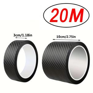1-20m 나노 탄소 섬유 자동차 바디 스티커 도어 미러 3D 테이프 보호기 스트립 DIY 보호 보호 필름 방수 접착제
