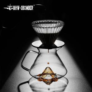 MHW-3BOMBER 커피 메이커 360/600ml 커피 서버 가정용 양조 주방 액세서리 용 유리 커피 드리퍼