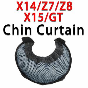 Shoei X14 Z7 X15 Z8 GT AGV K5 K5S K3SV K1 교체 부품 액세서리 용 오토바이 헬멧 턱 커튼