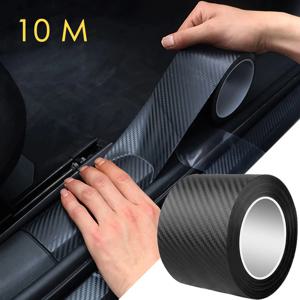 1-10m 나노 탄소 섬유 자동차 3D 테이프 스티커 도어 미러 붙여 넣기 보호기 스트립 DIY 보호 보호 필름 방수 접착제