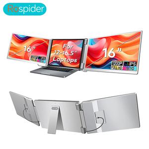 휴대용 LCD FHD IPS 게이밍 백라이트 외장 모니터 고화질 듀얼 트리플 스크린 확장기 생산성 향상 로스파이더