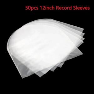 12 인치 레코드 슬리브 비닐 레코드 보호기 50pcs LP 레코드 비닐 봉투 정전기 방지 외부 내부 플라스틱 투명 커버 컨테이너