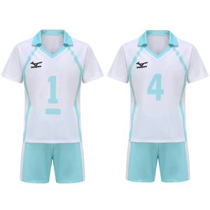 Anime Haikyu 코스프레 Aoba Johsai 고등학교 Oikawa Tooru Iwaizumi Hajime Jersy 배구 팀 유니폼 소년 운동복 세트