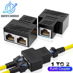 RJ45 커플러 Cat6 Cat5e 이더넷 케이블 연장 어댑터 1-2 듀얼 암 RJ45 1000Mbps LAN 인터페이스 이더넷 소켓 커넥터