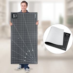 1pc 120x60cm 하이엔드 그레이-블랙 커팅 보드 도구, 0.3cm 두께의 양면 PVC 매트, 가죽 공예용 DIY 데스크탑 커팅 패드