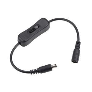 인라인 304 스위치 온오프, 암수 전원 케이블 5.5x2.1mm DC 커넥터 스위치 5V 12V 24V CCTV LED 스트립 조명용