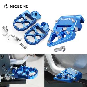 NICECNC For Yamaha YZ125 YZ250 1998-2023 YZ125X 2020-2023 YZ250X YZ250F WR250F 발판 풋페그 리어 브레이크 페달 레버 팁