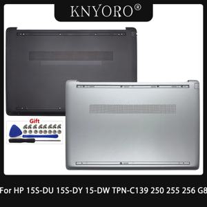 HP 15S-DU 15S-DY 15-DW TPN-C139 250 G8 255 G8 256 G8 노트북 하단 베이스 커버 셸 블랙 실버 케이스 (새 상품)