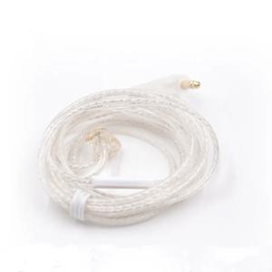KZ 케이블 OFC 실버 도금 업그레이드 케이블 이어폰 와이어 3.5MM 2PIN 케이블 마이크 옵션