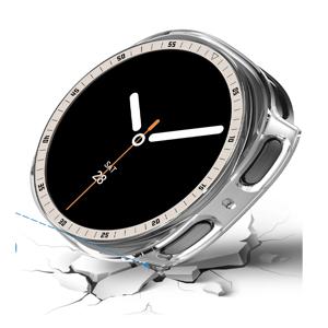 삼성 갤럭시 워치 8 44mm 40mm 보호 케이스, 하드 PC 범퍼 스케일 쉘 커버, 갤럭시 워치 8 보호 케이스용 베젤 링 케이스