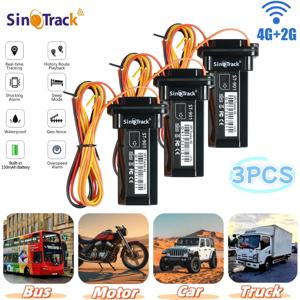 SinoTrack 3Units 미니 4G 추적기 ST-901L SUV 트럭 버스 자동차 용 방수 내장 배터리 GPS 무료 앱으로 도난 방지