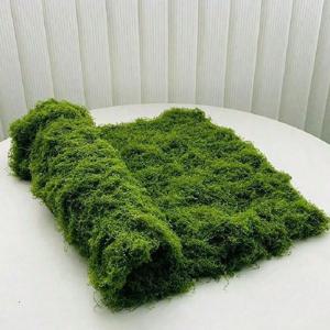 1*1m 인조 이끼 DIY 공예 잔디 인공 이끼 보존 처리된 이끼 녹색 식물 집 방 정원 장식 조경 인조 잔디