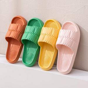 여성용 여름 슬리퍼 - 실내/실외용 미끄럼 방지 욕실 샌들, 커플 및 남성용 부드러운 밑창 귀여운 하우스 슬라이드