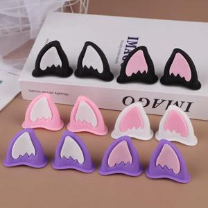 오토바이 헬멧 고양이 귀 장식 스쿠터 자전거 용 헬멧 귀 액세서리 사이클링 용 스케이트 보드 용 접착 오토바이