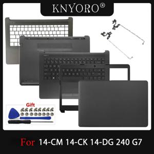 HP 14-CM 14-CK 14-DG 240 G7 245 246 G7 노트북 LCD 후면 커버 전면 베젤 힌지 팜레스트 하단 케이스 블랙 L44056-001 새 상품