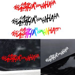 재미 있은 조커 Hahaha 자동차 스티커 오토바이 반사 스티커 자동 창 범퍼 스티커 장식 액세서리