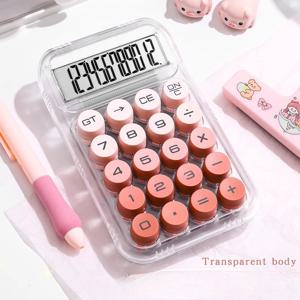 고가치 계산기 기계식 버튼 학생 전용 계산기 과학적 아름다운 행정 재무 장비 사무실