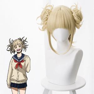 僕のヒーローアカデミア 크로스 마이 바디 합성 헤어 가발 코스프레 나의 히어로 아카데미아 히미코 토가 파티 롤플레잉 가발