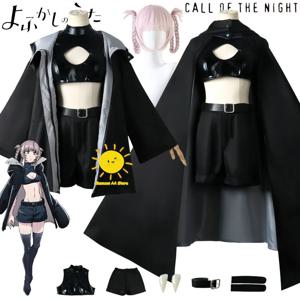 Anime Nanakusa Nazuna 코스프레 의상 Call of The Night 코스프레 망토 자켓 Nazuna Nanakusa 정장 할로윈 카니발 Cos Women