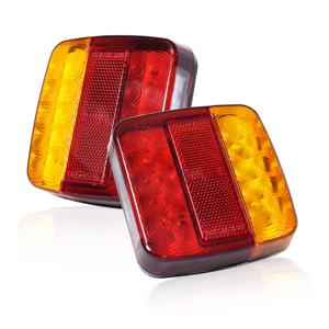브레이크/후진/안개/방향 지시등/트럭/트레일러/RV/SUV용 2개 LED 테일 12V/24V 다기능 램프