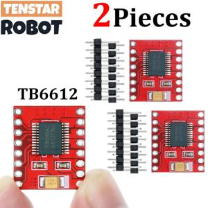 TENSTAR 2개 TB6612 듀얼 모터 드라이버 보드 레드 1A TB6612FNG 칩 마이크로컨트롤러