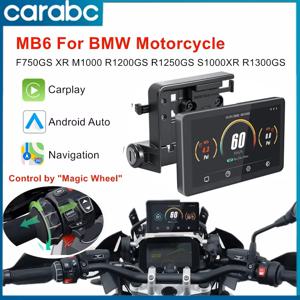 CARABC 6인치 오토바이 네비게이션 무선 카플레이 안드로이드 오토 BMW F750GS XR M1000 R1200GS R1250GS R1300GS S1000XR용