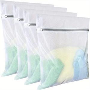 4/3개 메쉬 세탁망 세트 섬세한 란제리 세탁망 변형 방지 꼬임 방지 대학 기숙사 더러운 옷 보관망