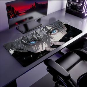 J-Jujutsu K-Kaisen 멋진 마우스 패드 미끄럼 방지 두꺼운 대형 필기용 락엣지 오피스 학생 게이밍 쿠션 마우스패드