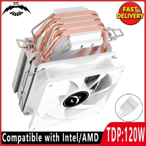 호환 가능 X79 X99 AM3 AM4 I3 I5 프로세서 4 히트파이프 CPU 쿨러 팬 90mm 4핀 PWM 공랭식 LGA2011 115X 1200 1700 설치 가능