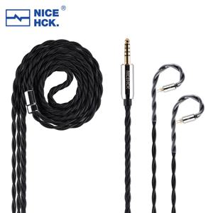 NICEHCK BlackDawn 이어폰 케이블 5N 실버 도금 OFC IEM 와이어 2Pin/QDC 4.4mm CHU II ZERO EDX PRO DB2 QUE 이어폰 모니터 ZVX