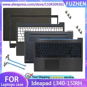 Ideapad L340-15IRH 게이밍 노트북용 새 제품 LCD 백 커버 프론트 베젤 팜레스트 상단 하단 케이스 힌지 블랙