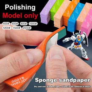 모델 조립을위한 9Pcs 빌드 도구 취미 DIY MS-E400 ~ 1200 반강성 샌딩 스틱 플라스틱 모델 연마 막대