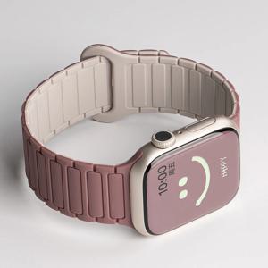 애플 워치 밴드용 자석 스트랩, 46mm, 45mm, 44mm, 42mm, 49mm, 40mm, 실리콘 소재, iWatch 시리즈 12, 11, 10, 9, 8, 7, SE, 울트라 3, 4 호환