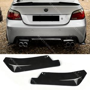 BMW 5 시리즈 E60 E61 M 스포츠 2004-2010 리어 범퍼 사이드 스플리터 디퓨저 배기 파이프 윙렛 트림 익스텐션 바디킷