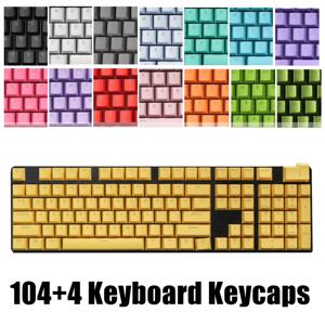 새로운 104pcs 더블 샷 백라이트 범용 교체 키 캡 세트 기계식 키보드 용 ABS 반투명 키 캡 OEM 프로필