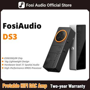 포시 오디오 DS3 DAC 앰프 휴대용 하이파이 헤드폰 앰프 XMOS XU316 DSD512 동글 DAC 4.4mm 밸런스드/3.5mm 잭