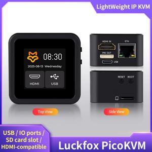 럭스폭스 피코KVM 베이스 IP KVM 원격 관리 도구 256M DDR3 PC 제어 서버 유지보수 지원 비디오 캡처 HID 입력