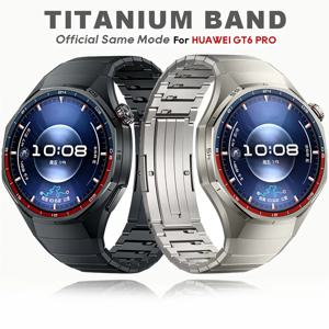 정품 1:1, 틈새 없는 티타늄 스트랩, 화웨이 워치 GT 7, 6 Pro, 46mm 모델용, 고급스러운 메탈 브레이슬릿 벨트, 화웨이 워치 GT6 Pro 밴드
