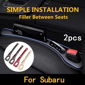스바루 임프레자 레거시 WRX STI BRZ 포레스터 XV 아웃백 크로스트렉 어센트 차량용 시트 틈새 채우기 2개