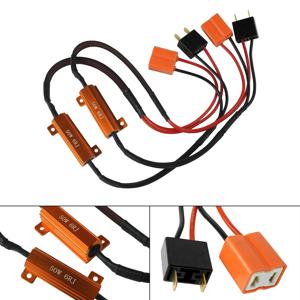 ANGRONG 2X H7 LED 부하 저항기 50W 6옴 스톱 자동차 헤드라이트 안개등 주간 주행등 깜박임 오류 메시지 제거