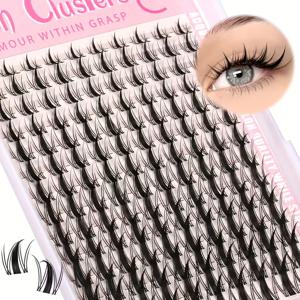 140개 요정 속눈썹 8-18mm 만화 속눈썹 C 컬 업라이트 - 대형 스팬 DIY 속눈썹 자연스러운 확장 웻룩 샤프 애니메이션 속눈썹